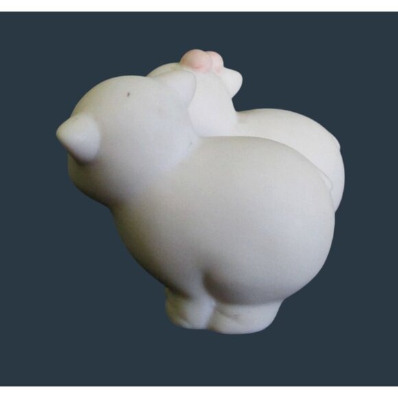 Vintage Precious Moments Noahs Ark Two by Two Porcelain Pigs Figurine - Picture 4 of 6